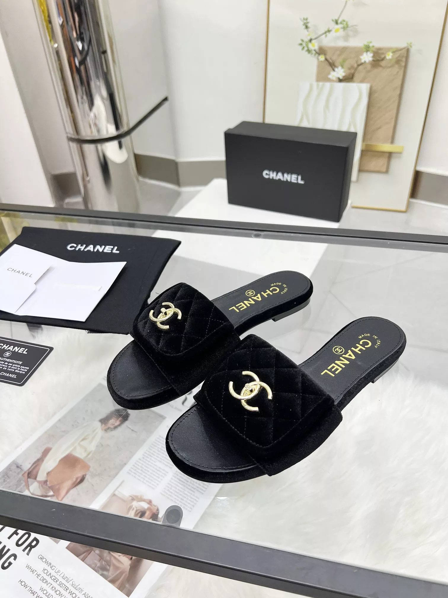 chanel chaussons pour femme s_1275453